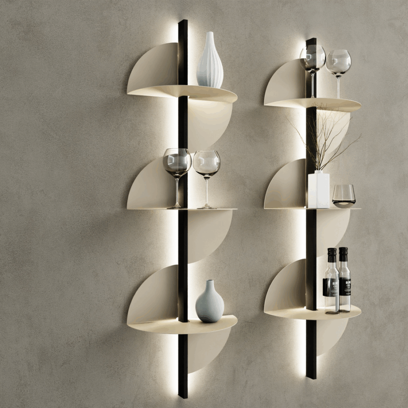 transFORM Regalsystem Wave, 1500 x 450 x 230 mm (H x B x T), 3 Böden