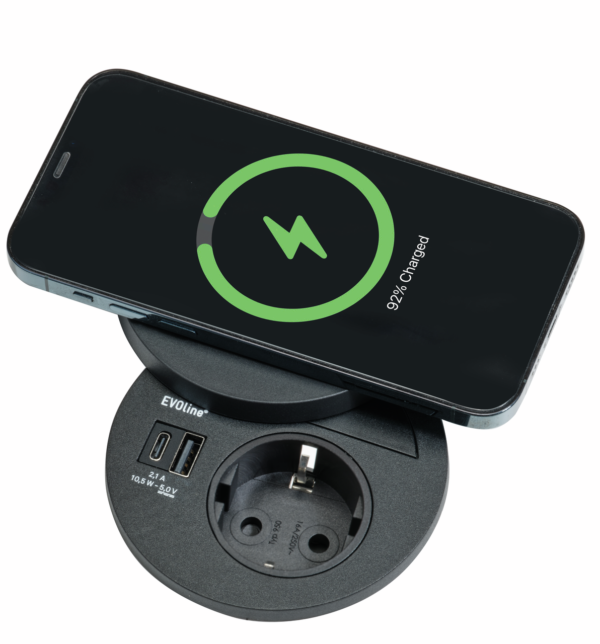 Evoline® Circle80 DisQ, mit Schukosteckdose